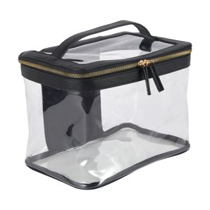 Makeup Bag, Clear and Black - OXX Cosmetics