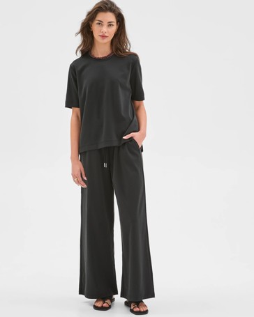 Petites Relaxed Drape T-Shirt