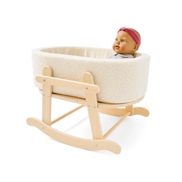 Wooden Doll Bassinet, Boucle - Anko