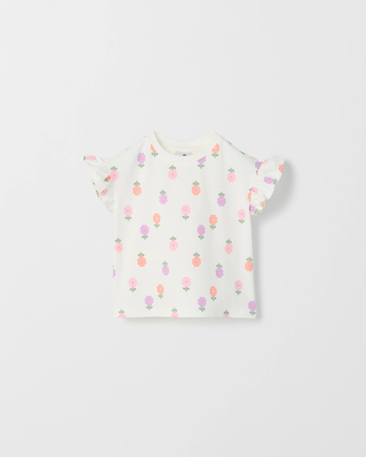 Baby Organic Cotton 3 Pack Ruffle Sleeve T-Shirts 2 of 6