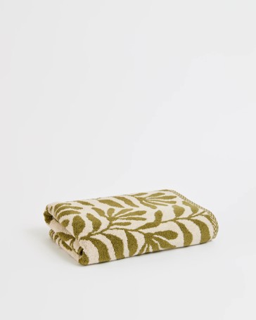 Botanica Australian Cotton Textured Bath Towel - Avocado