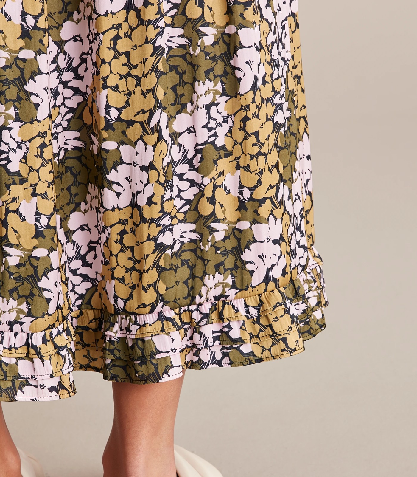 Preview Multi Ruffle Midi Skirt 5 of 6