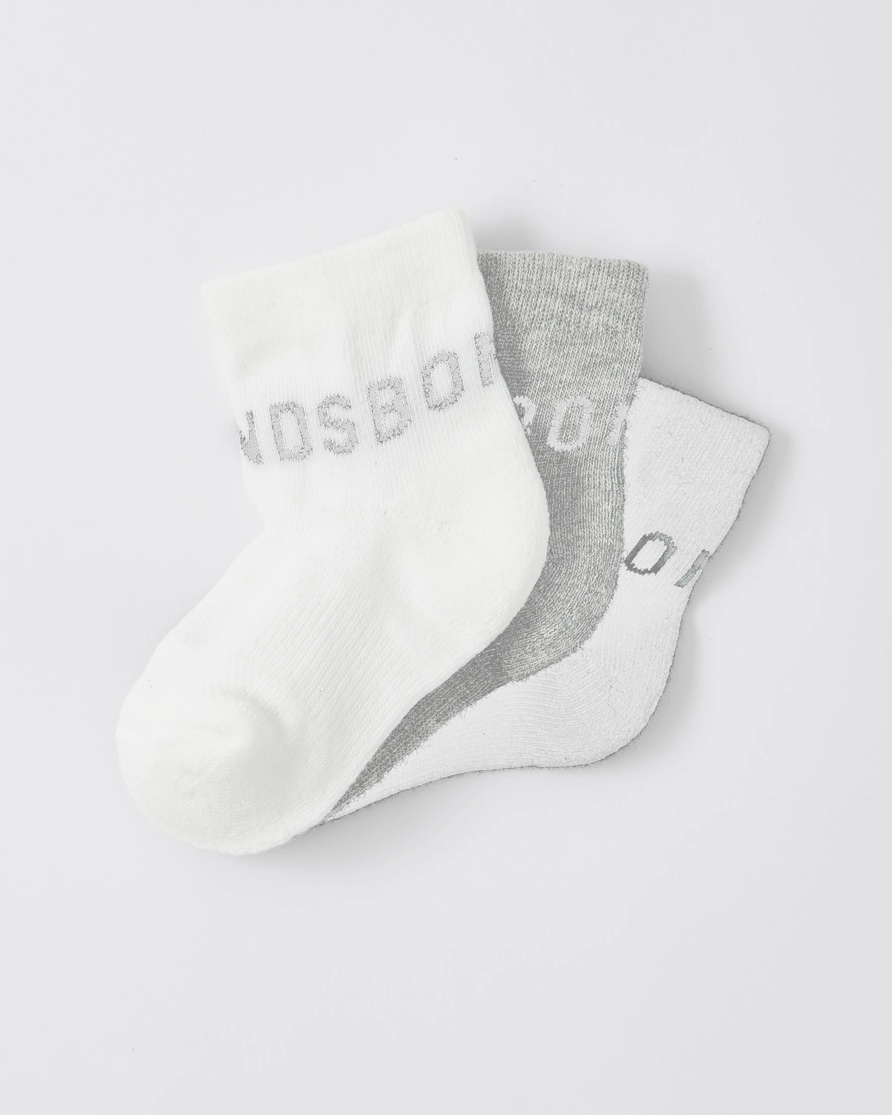 Bonds Baby Quarter Crew 3 Pack Socks 2 of 2