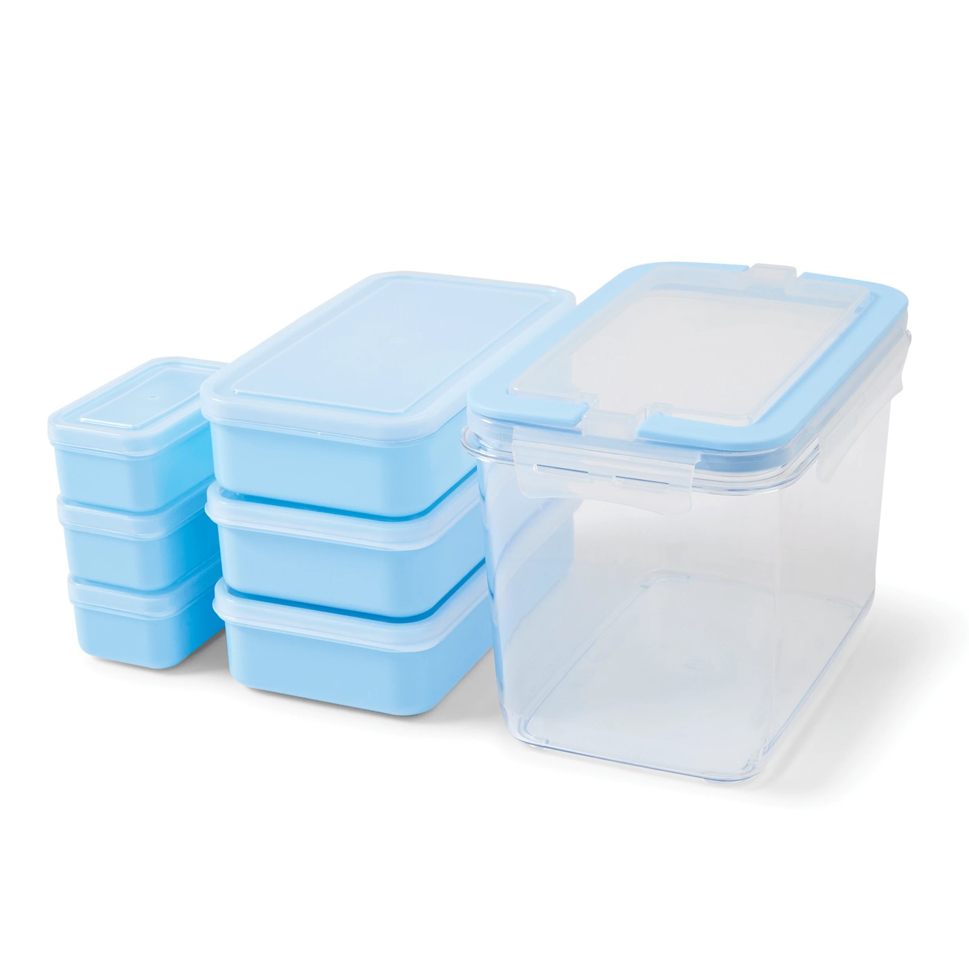 Anko 7 Piece Meal Prep Set - Blue 2 of 6