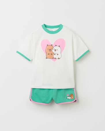 CapyFun Australian Cotton T-Shirt and Shorts Set