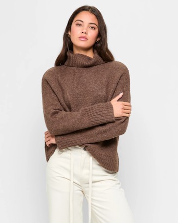 Turtle Neck Pullover Jumper - Lily Loves