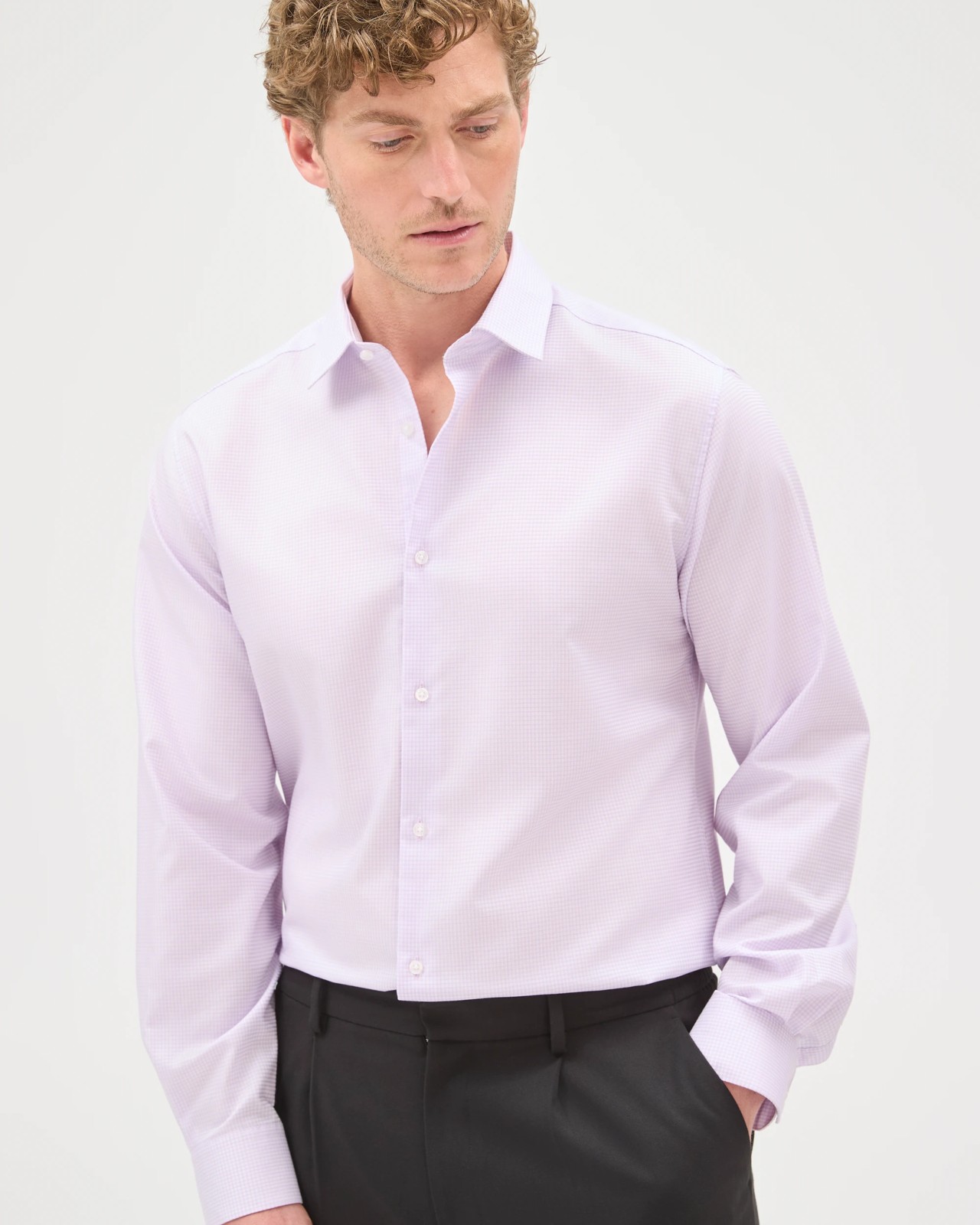 Preview Australian Cotton Micro Check Shirt 5 of 5