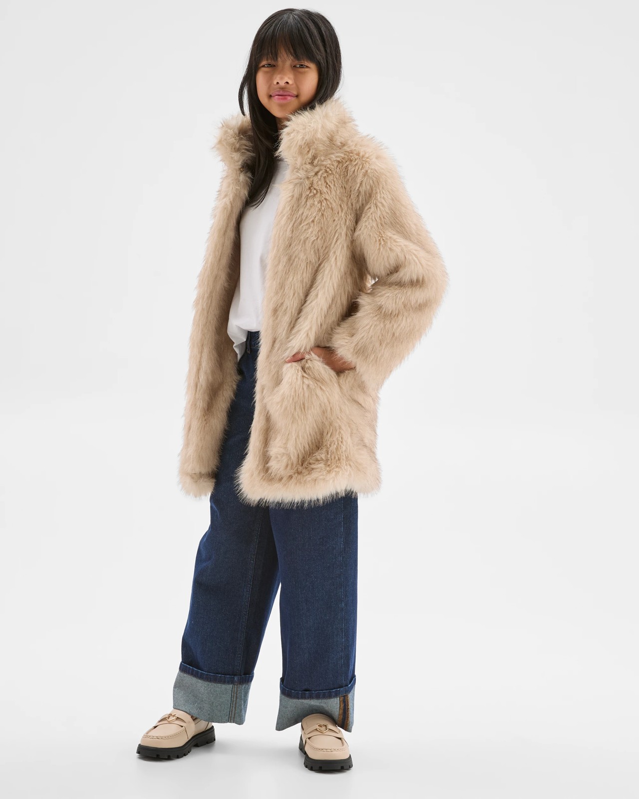 Faux Fur Longline Jacket 4 of 5