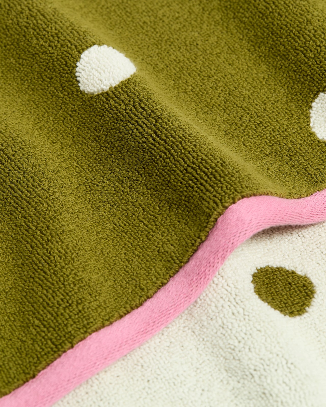 Senna Australian Cotton Polka Dot Bath Mat - Avocado 3 of 3