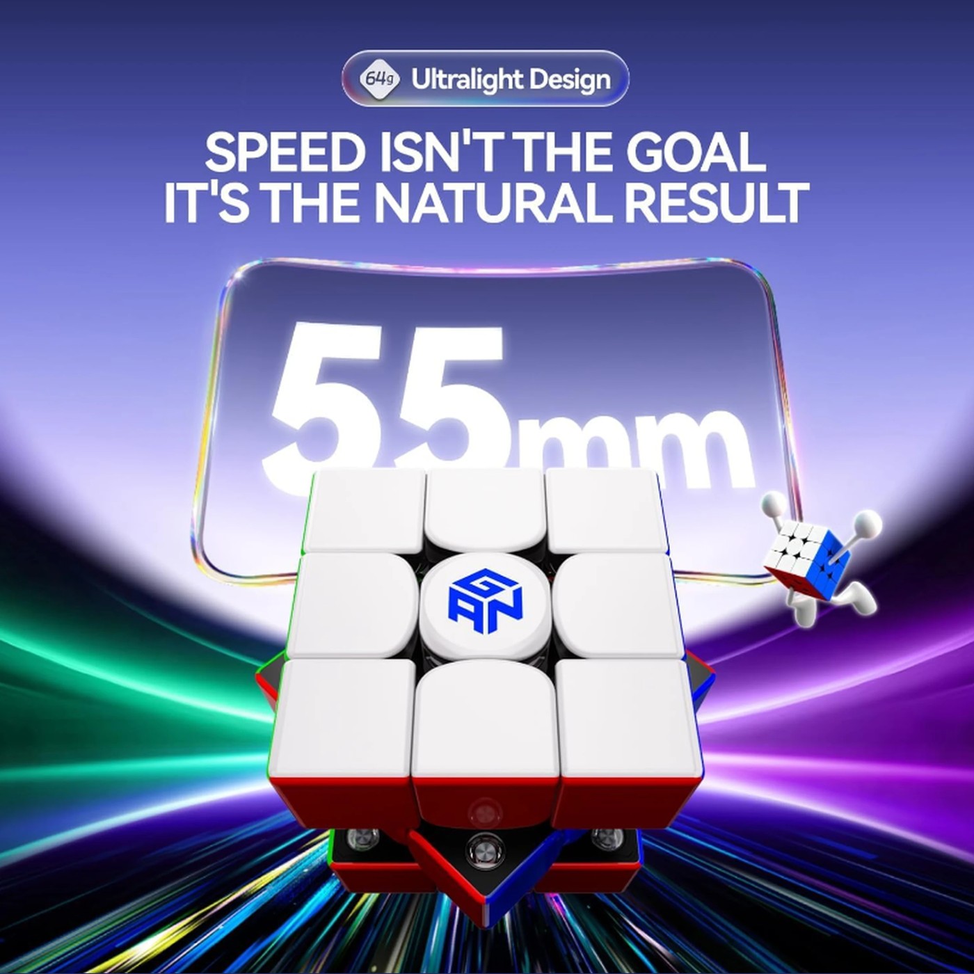 GAN V100 Competition Magnetic Speed Cube 3x3 2 of 5