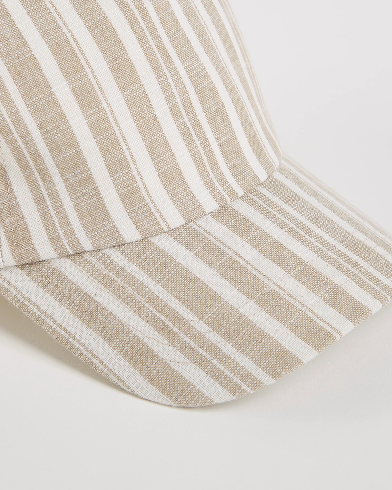 Textured Stripe Cap - Natural 2 of 3
