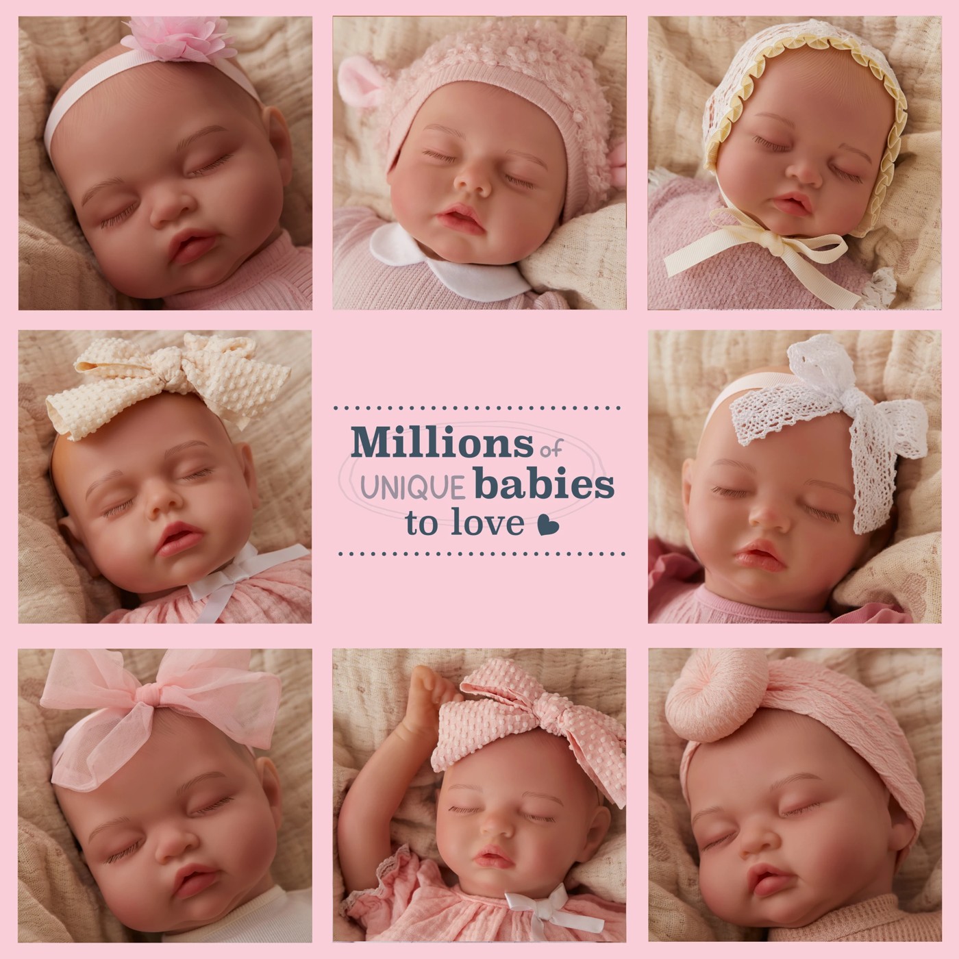 BABY born Real Baby Doll Girl, Closed Eyes - Assorted 2 of 5