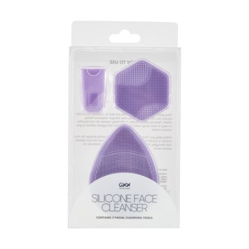 3 Pack Silicone Face Cleanser, Purple - OXX Skincare