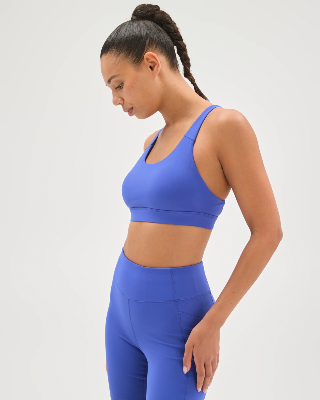 Active Infinity Medium Impact Crop Top - Lapis 4 of 6