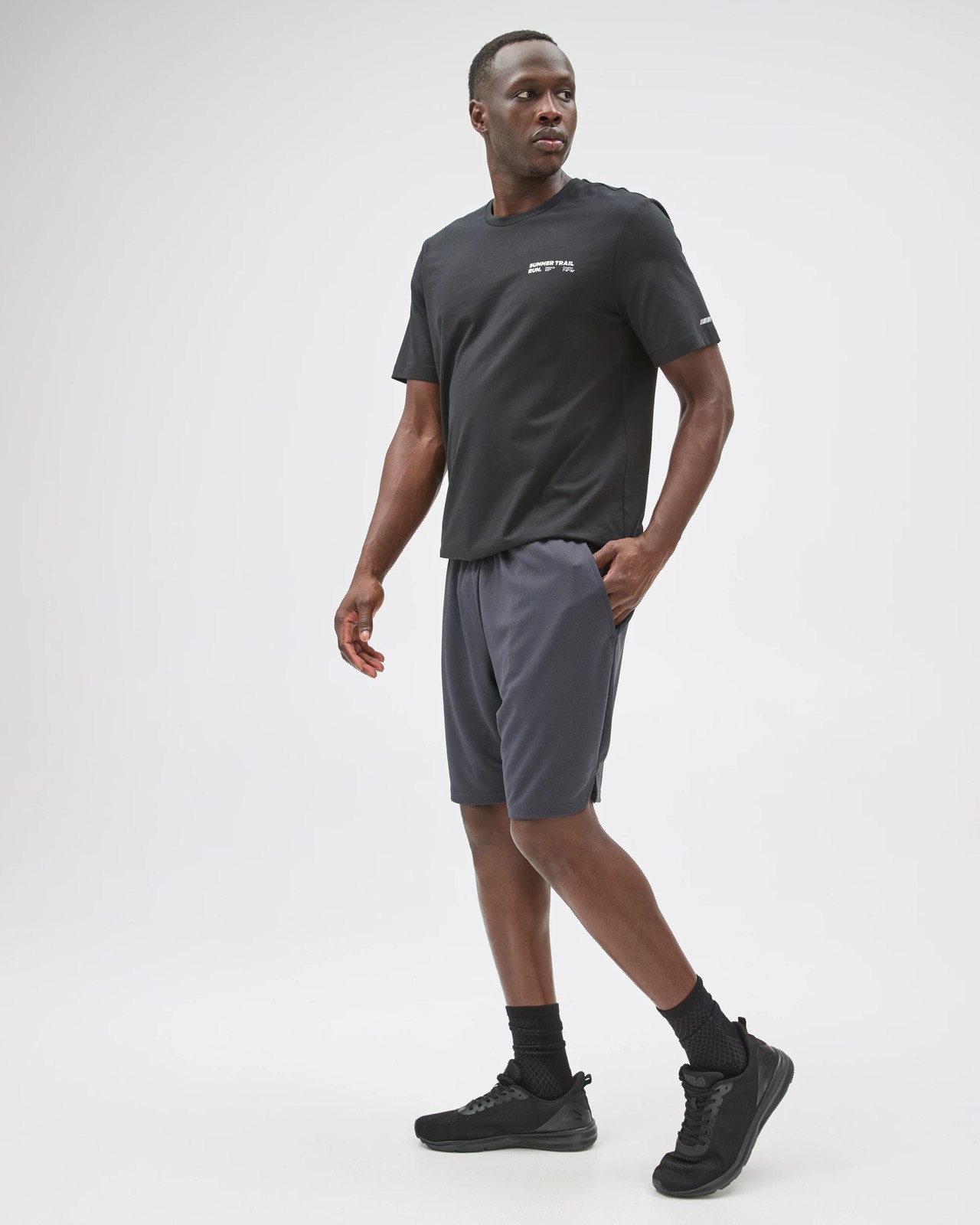 Active Mesh Shorts  - Gunmetal 4 of 5