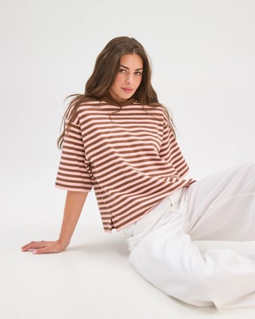 Petites Australian Cotton Heavyweight Boxy T-Shirt