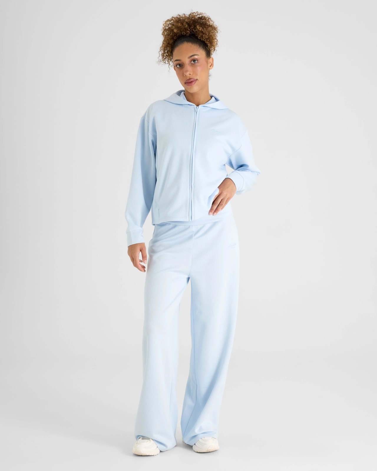 Lonsdale London Rib Wide Leg Pants - Light Blue 5 of 5