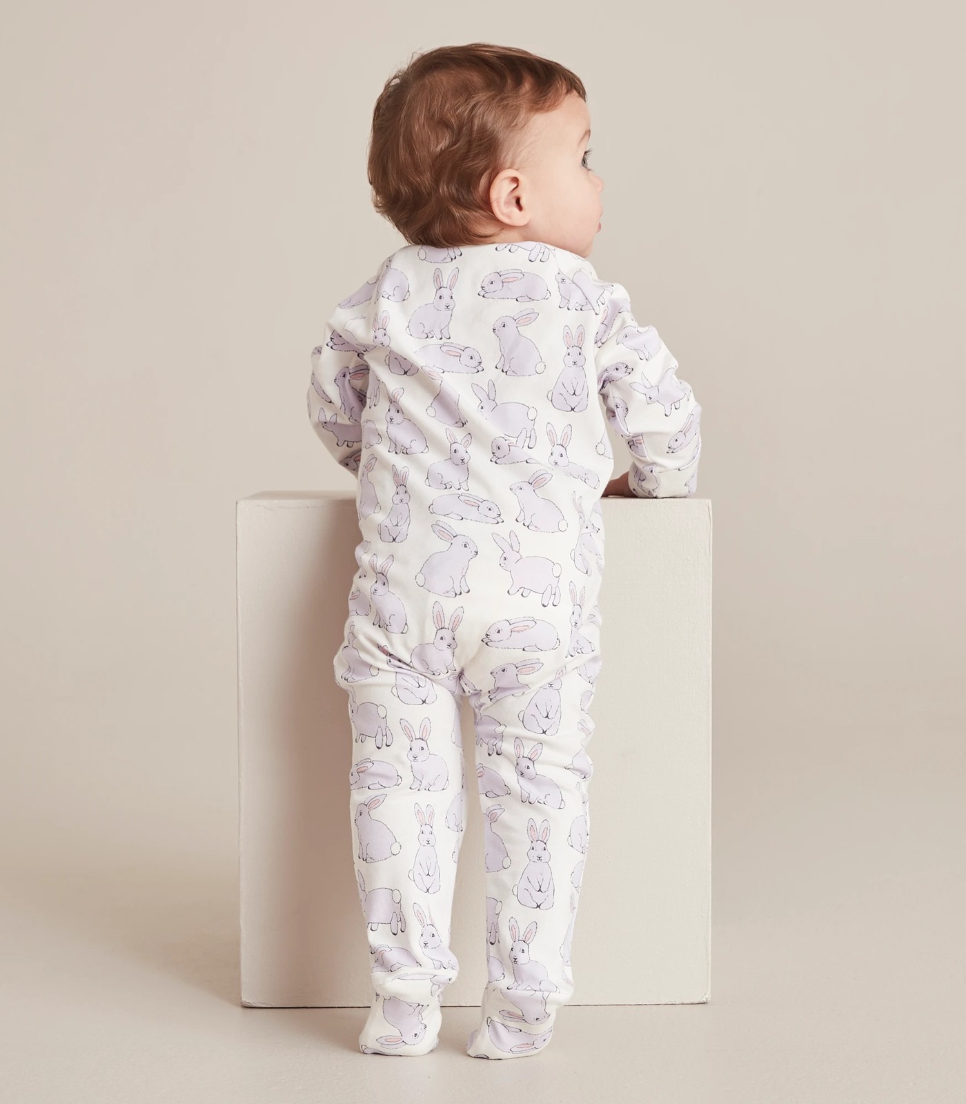 Baby Organic Cotton Print Zip Coverall 3 of 6
