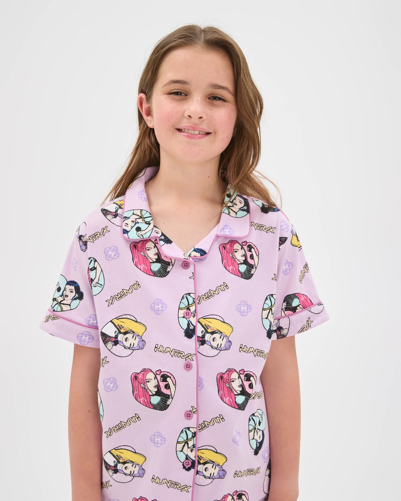 Licensed KPop Demon Hunters Australian Cotton Older Girls Knit Pyjama Set 2 of 5