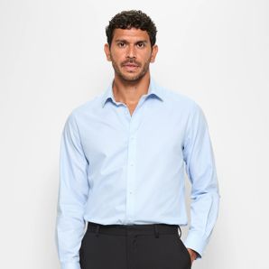 Long Sleeve Micro Gingham Shirt - Preview product image