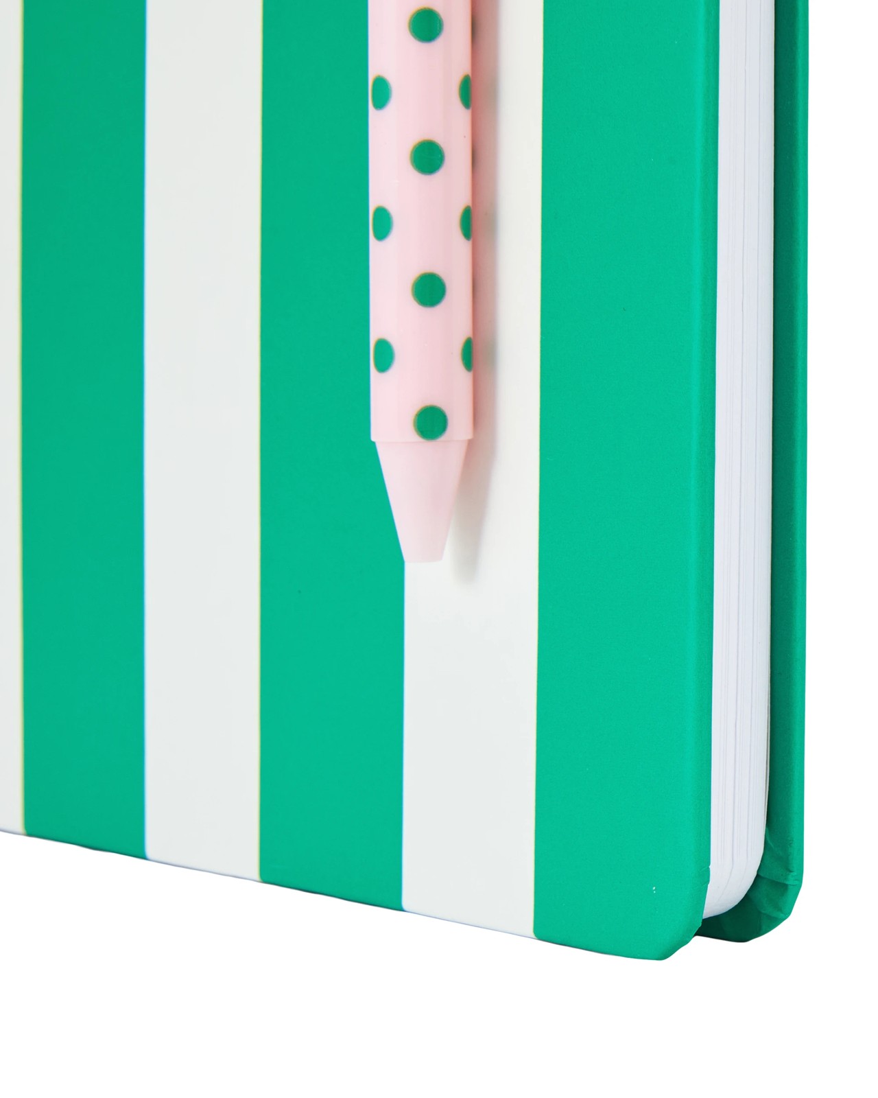 Anko A5 Journal Green Stripe with Pen 80gsm 192 Pages 4 of 6