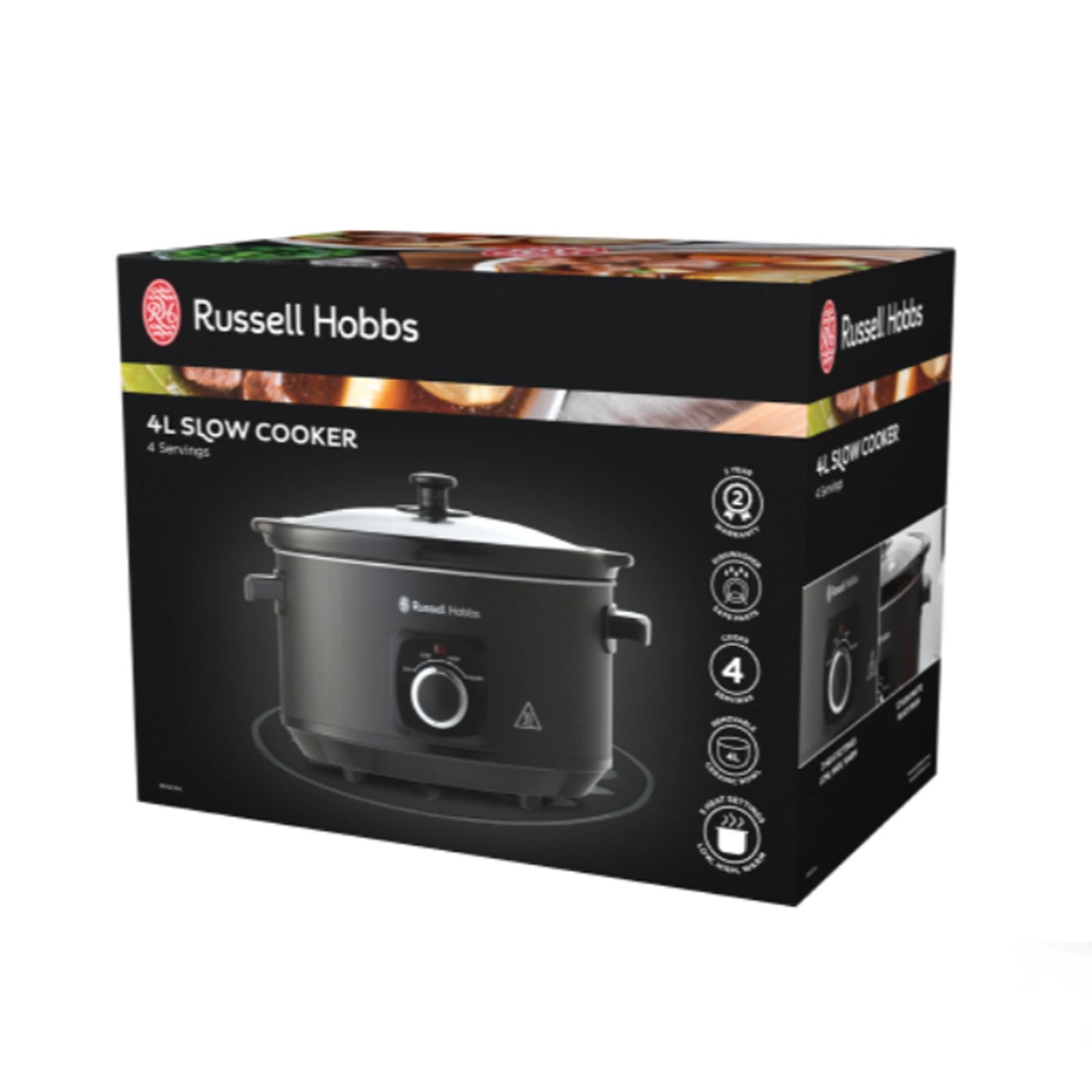 Russell Hobbs 4L Slow Cooker Matte Black RHSC4A Target Australia