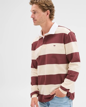 Australian Cotton Long Sleeve Rugby Polo Top