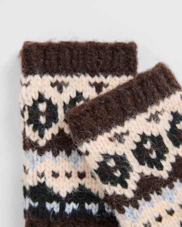 Chunky Fair Isle Hand Warmers