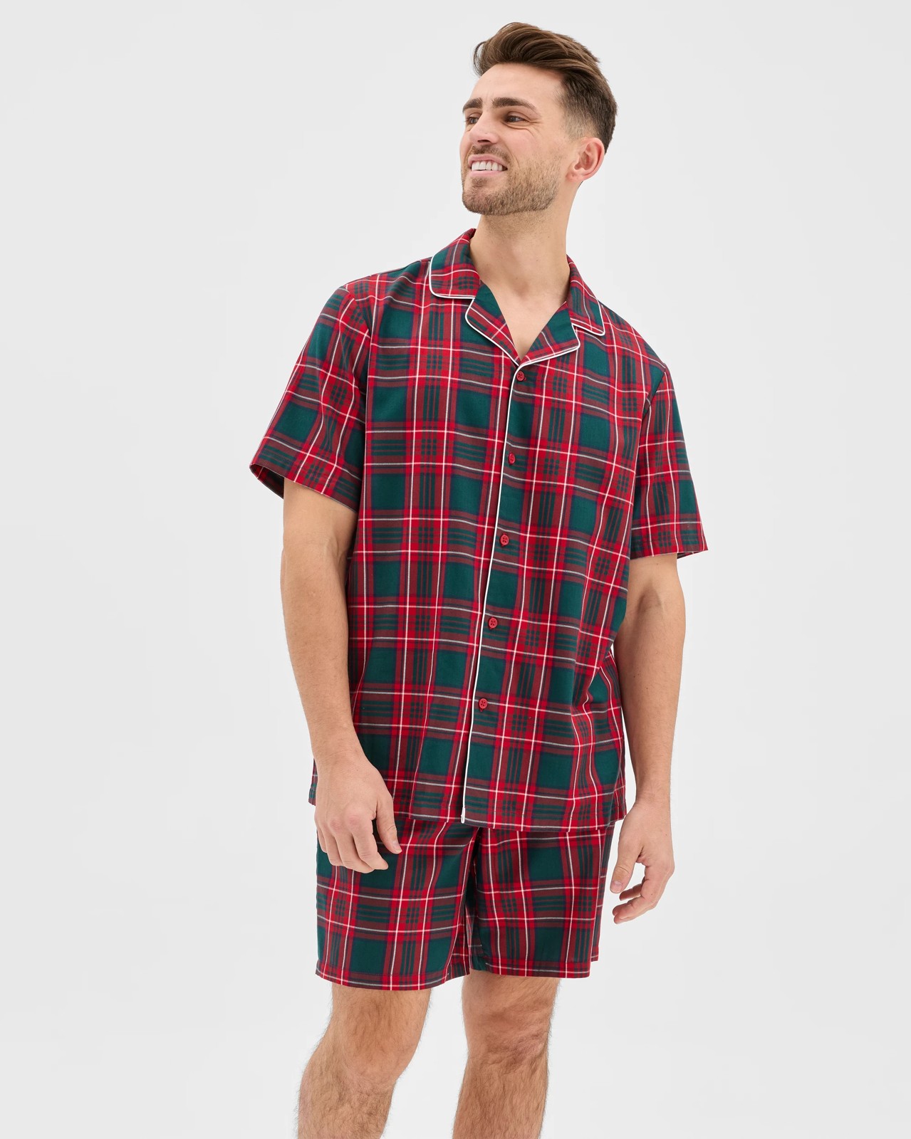 Family Matching Christmas Australian Cotton Mens Pyjama Set - Tartan 2 of 5