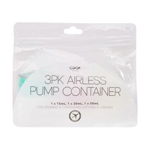 3 Pack Airless Pump Containers - OXX Travel product image