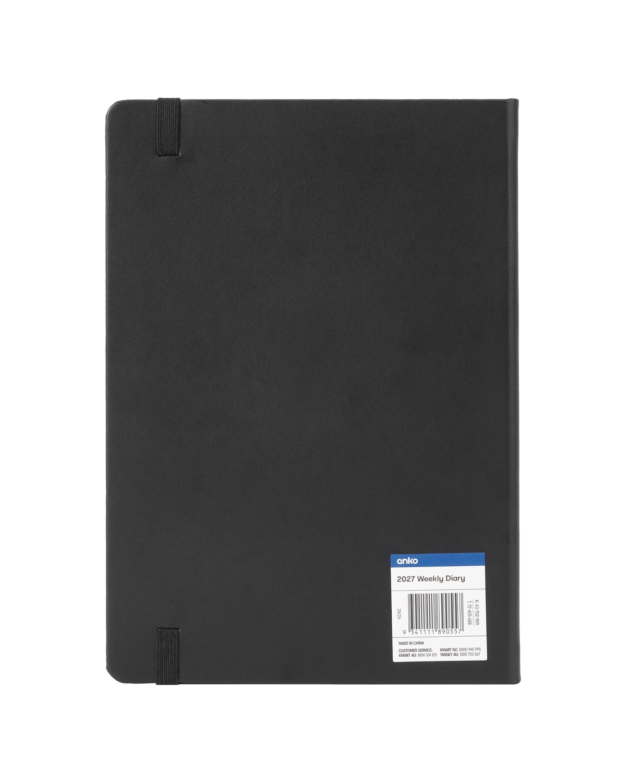 Anko 2027 Weekly Diary - Black 6 of 6