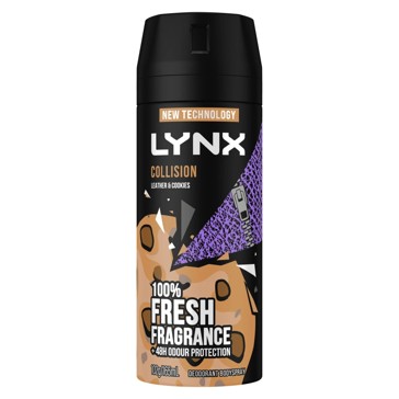 Collision Deodorant Bodyspray, Leather and Cookies - LYNX