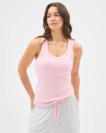 Australian Cotton Sleep Shelf Bra Tank Top