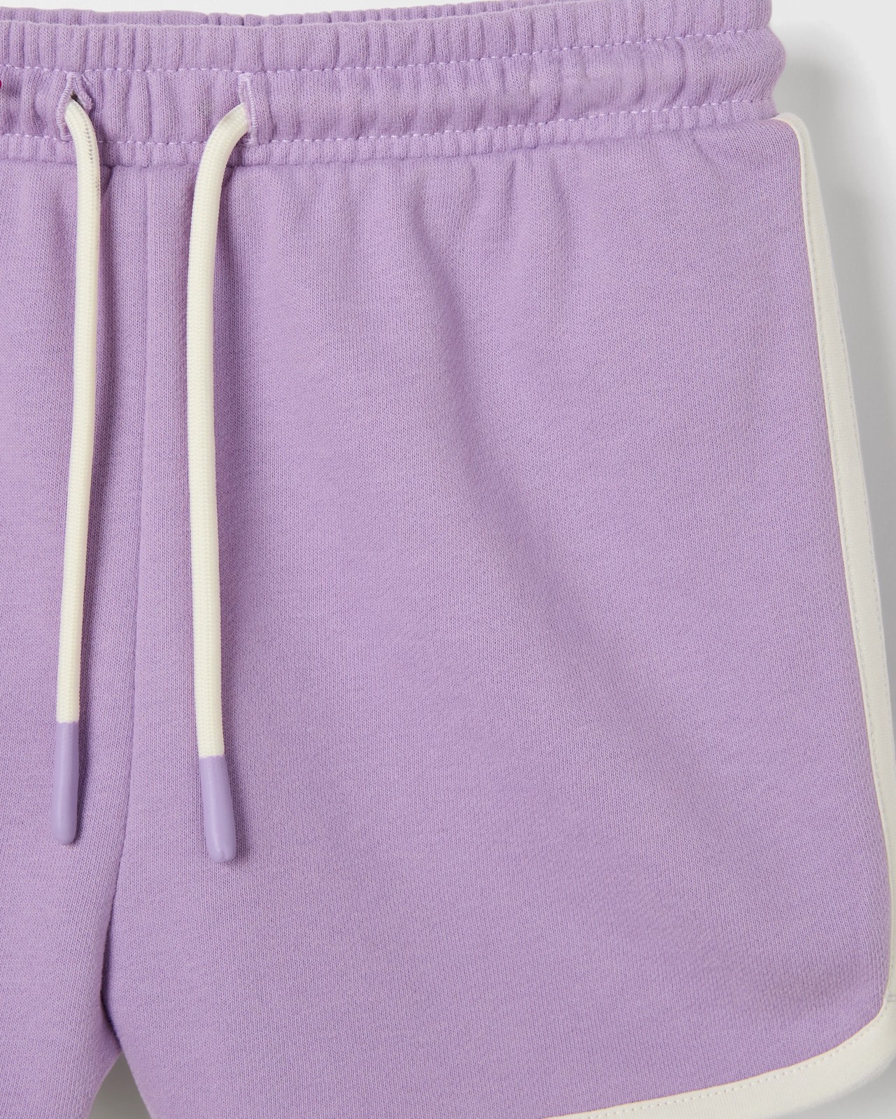 Australian Cotton Blend Fashion Dolphin Hem Knit Shorts - Purple 2 of 2