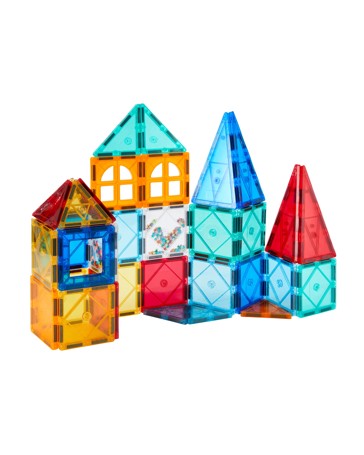 Anko 50 Piece Magnetic Tiles Set with Storage