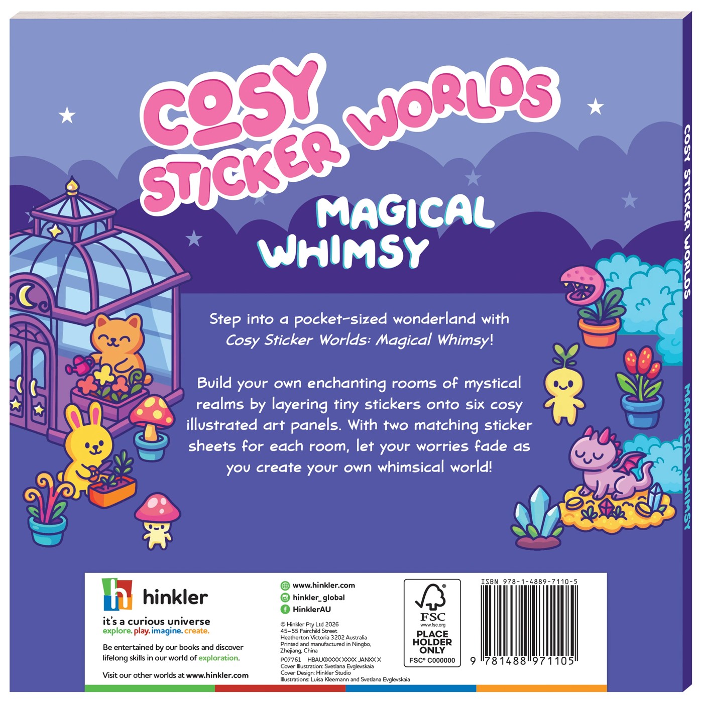 Cosy Sticker Worlds Magical Whimsy Book 2 of 5