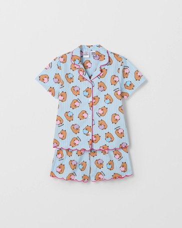 Capyfun Australian Cotton Older Girls Woven Pyjama Set