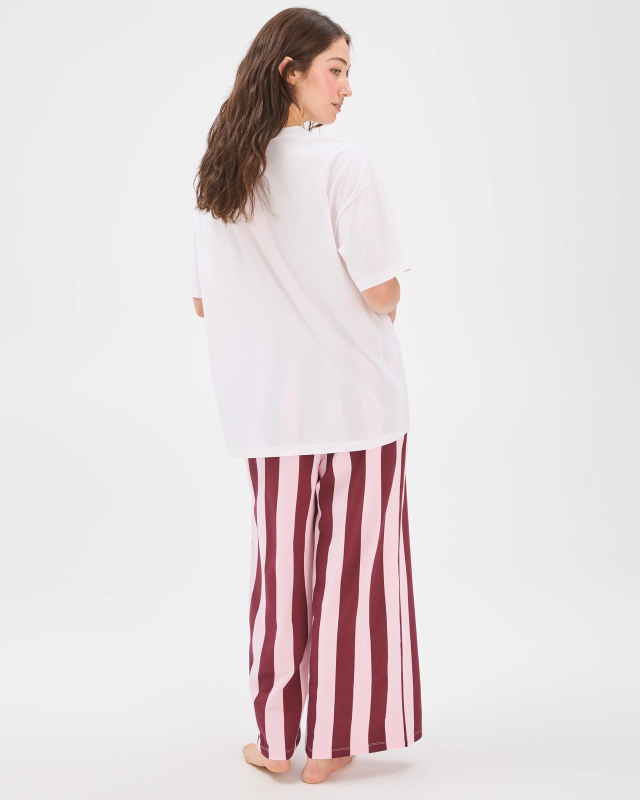 Lily Loves Australian Cotton Boyfriend Jersey Sleep T-Shirt - White Ice Cream 6 of 6