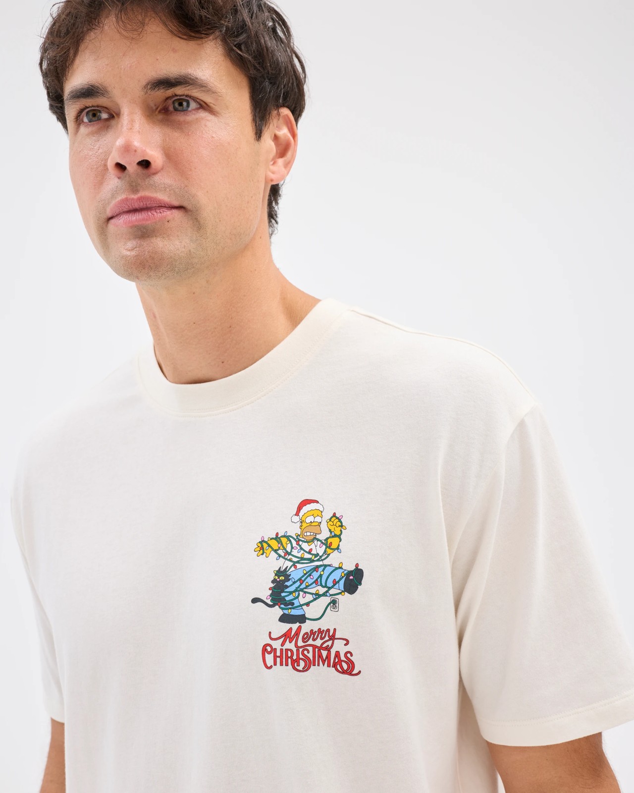 Licensed Australian Cotton Simpsons Christmas T-Shirt 3 of 5