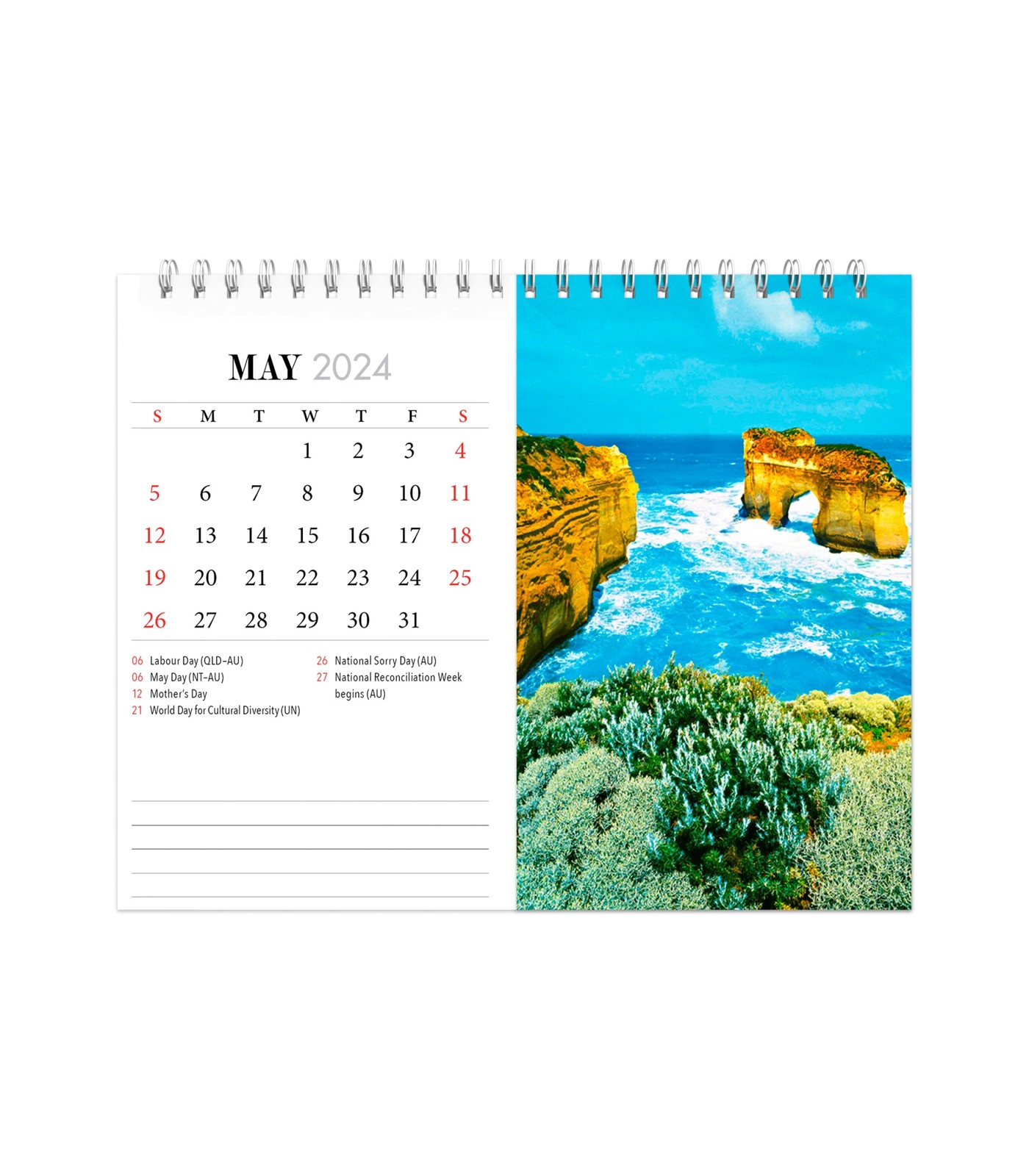 Visions of Australia 2024 Double View Desk Easel Calendar Target