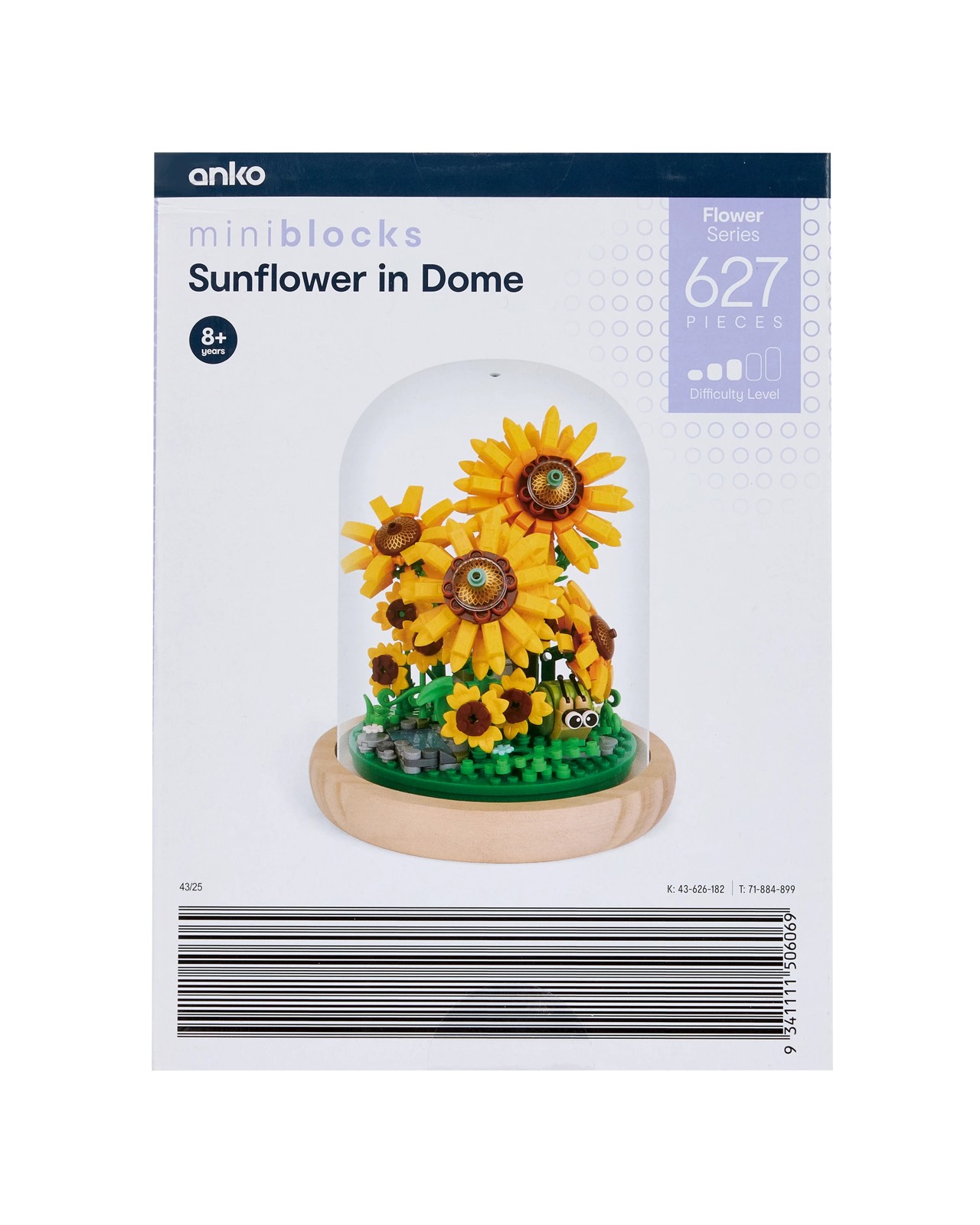 627 Piece Mini Blocks Flower Series: Sunflower in Dome 3 of 3