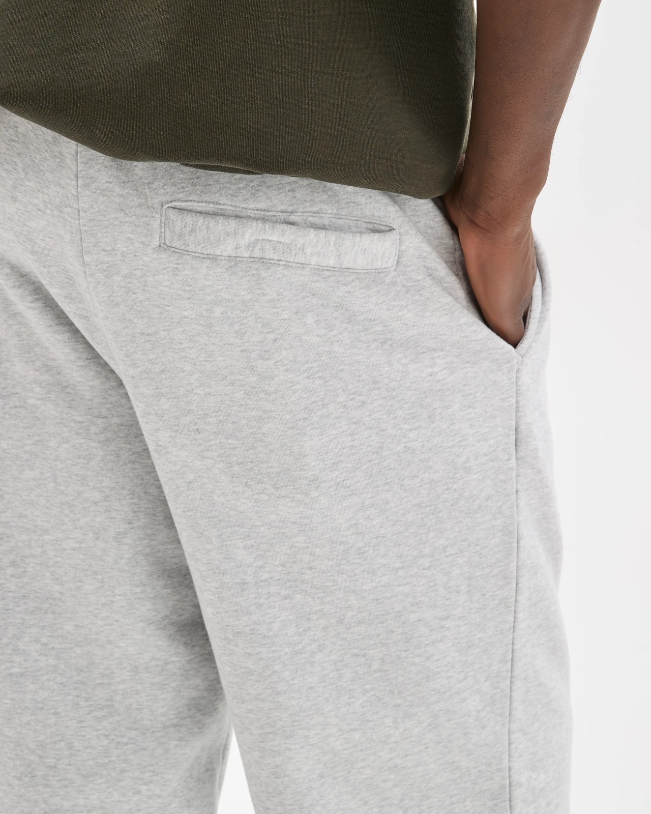 Commons Australian Cotton Blend Loose Fit Uncuffed Trackpants - Grey Marle 5 of 5