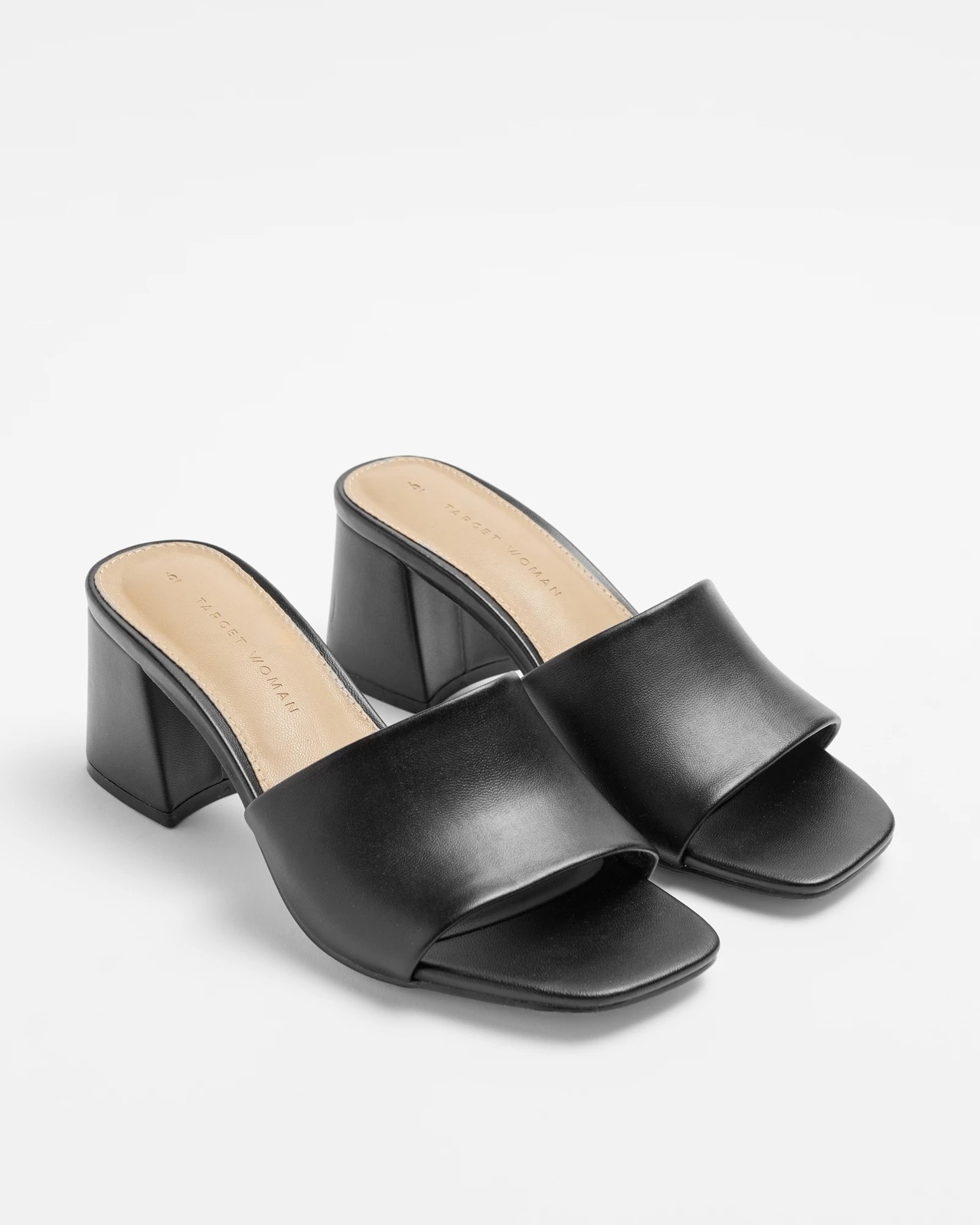 Womens Basic Low Block Mule