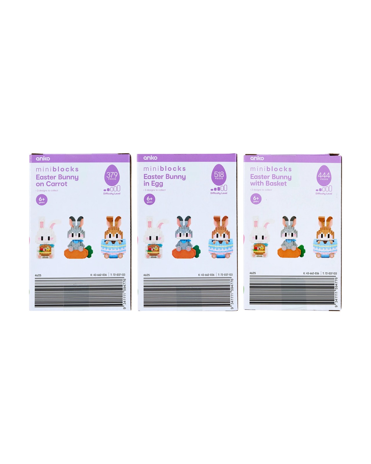 Anko Mini Blocks Easter Bunny - Assorted 6 of 6