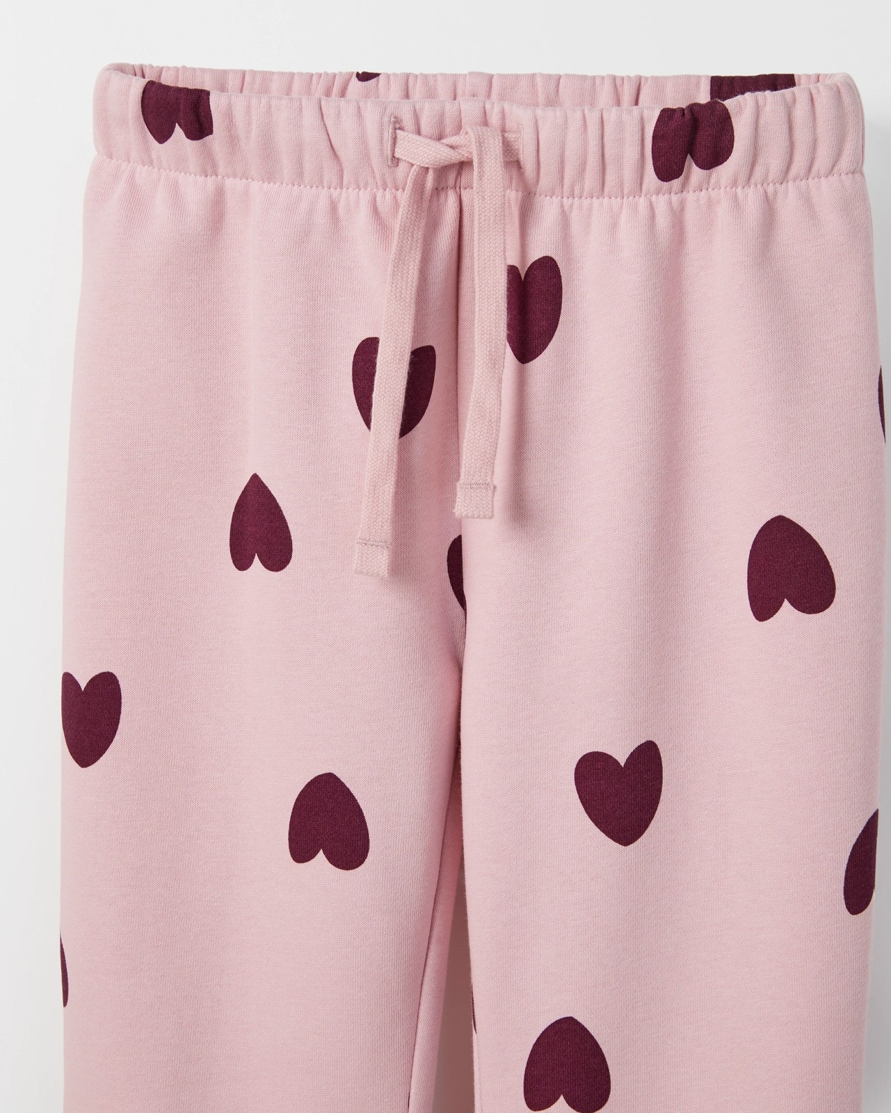 Australian Cotton Blend Fashion Co-Ord Trackpants - Heart AOP Pink 2 of 2