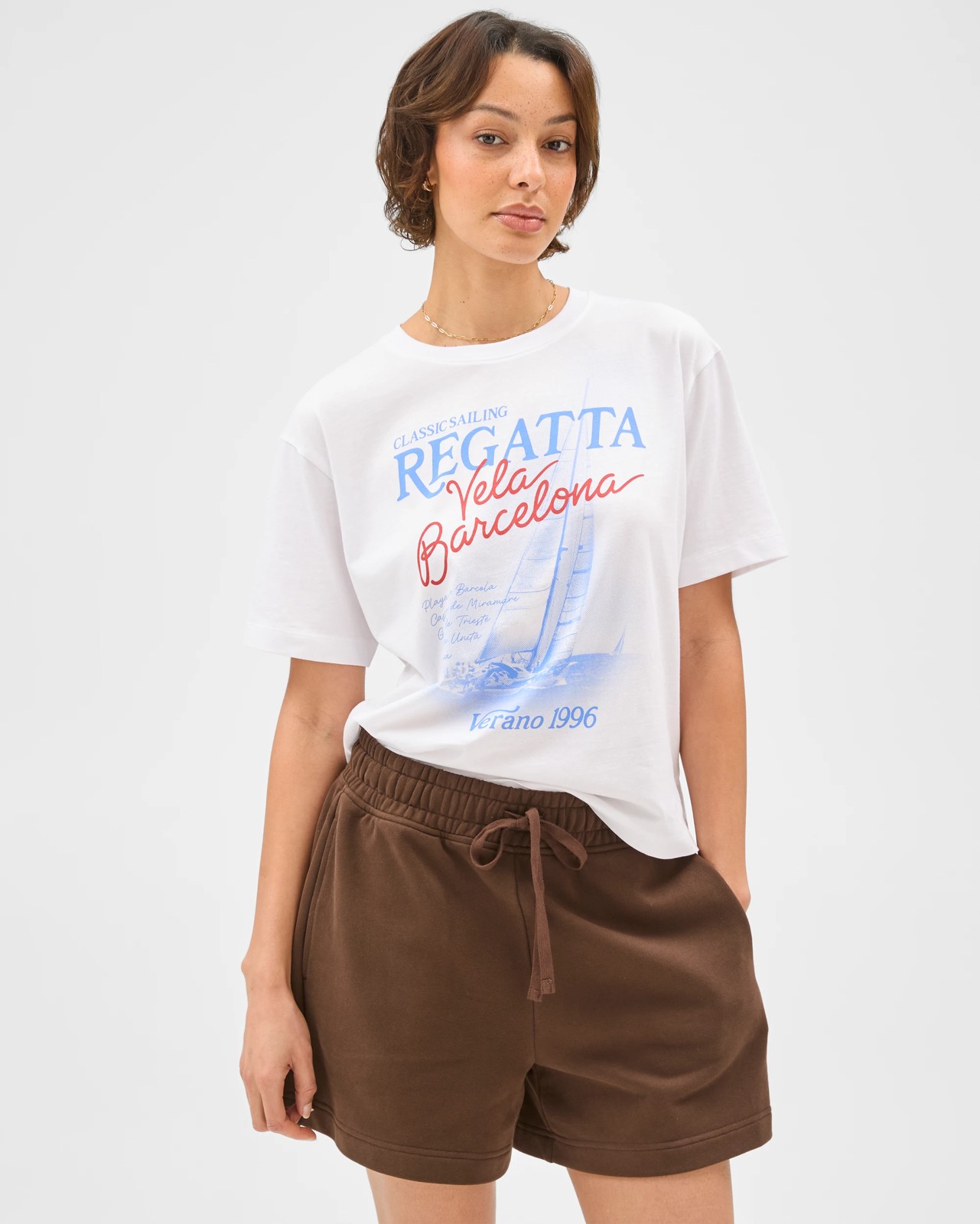 Australian Cotton Jersey Pull On Shorts - Coffee Bean 4 of 6