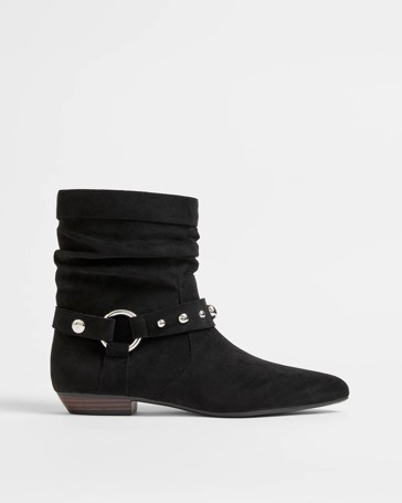 Studded Low Heel Boot - Cleo