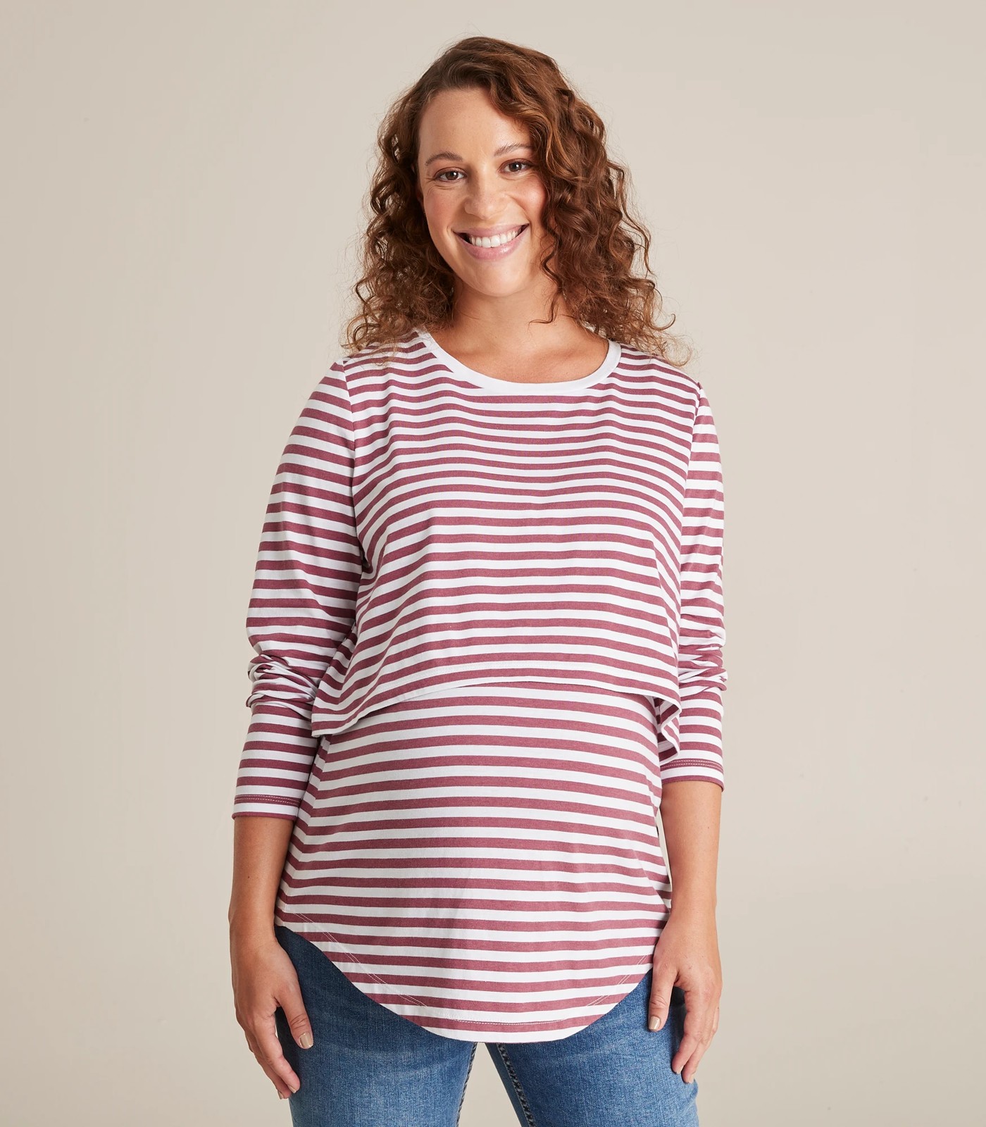 Maternity Overlay Feeding T-shirt