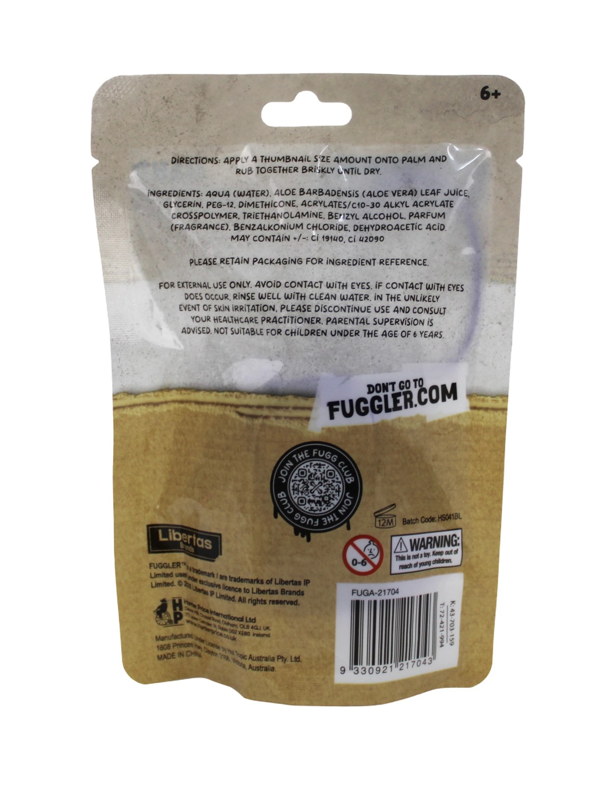 Fuggler Hand Sanitiser 30ml - Blueberry Scented 4 of 4