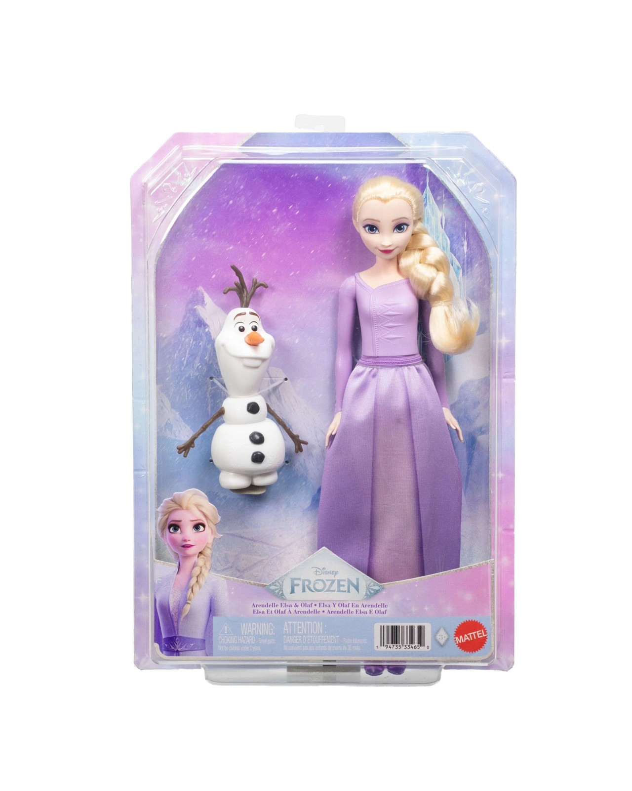 Disney Frozen Arendelle Elsa Fashion Doll & Olaf Friend Figure 5 of 5